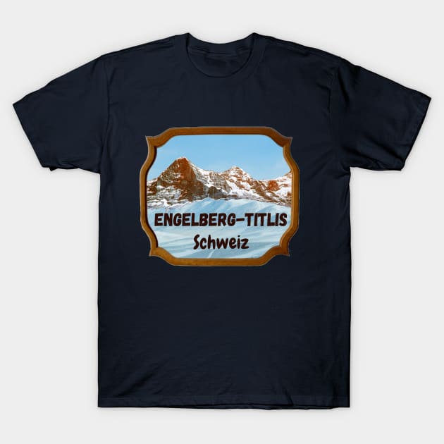 Engelberg-Titlis, Switzerland T-Shirt by Papilio Art